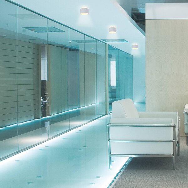 Näve Lampa sufitowa LED Trimes, możliwość ściemniania, biały / opal, salon / jadalnia, tworzywo sztuczne