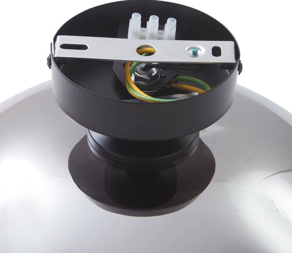Lampa sufitowa Zehra Lindby, możliwość ściemniania, czarny, przedpokój, szkło, nowoczesny