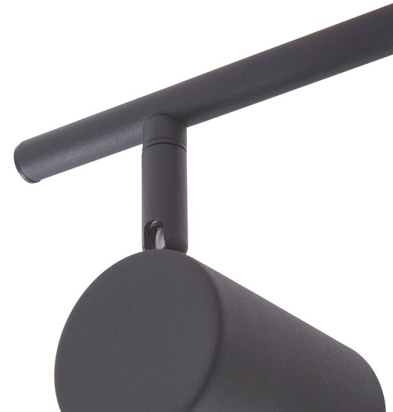 Reflektor sufitowy Lindby Jorell, czarny, 51 cm, 3-punktowy, GU10 Jorell Lindby, możliwość ściemniania, czarny, biuro, metal, nowoczesny