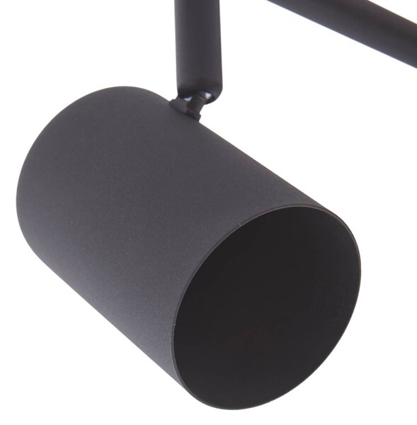 Reflektor sufitowy Lindby Jorell, czarny, 51 cm, 3-punktowy, GU10 Jorell Lindby, możliwość ściemniania, czarny, biuro, metal, nowoczesny