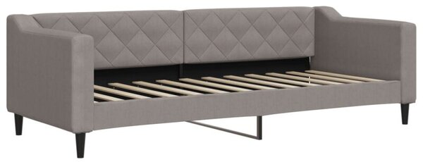 Sofa z funkcją spania, kolor taupe, 80x200 cm, obite tkaniną