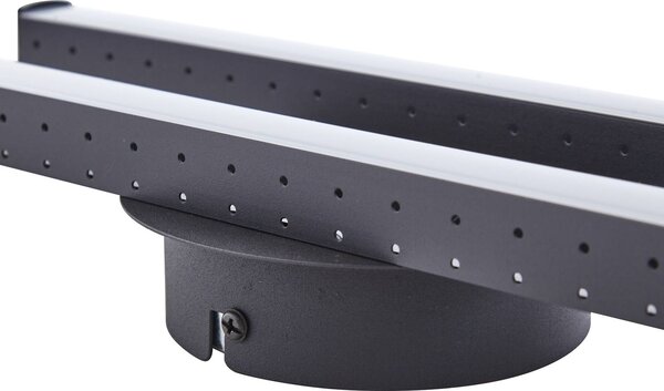 Lampa sufitowa LED Aurendor Lindby, czarny, salon / jadalnia, aluminium, nowoczesny