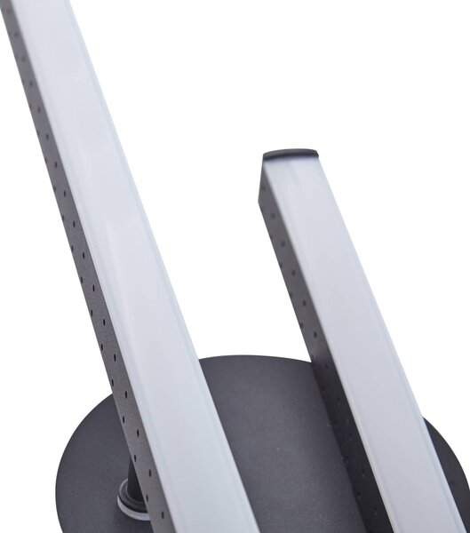 Lampa sufitowa LED Aurendor Lindby, czarny, salon / jadalnia, aluminium, nowoczesny