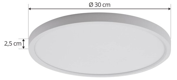 Lampa sufitowa Pravin Lindby, biały / opal, salon / jadalnia, tworzywo sztuczne, nowoczesny