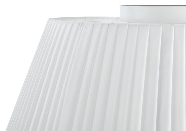 Lampa sufitowa Eryndor Lindby, możliwość ściemniania, biały / opal, salon / jadalnia, tkanina / materiał / jedwab, nowoczesny