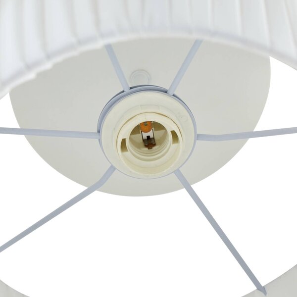 Lampa sufitowa Eryndor Lindby, możliwość ściemniania, biały / opal, salon / jadalnia, tkanina / materiał / jedwab, nowoczesny