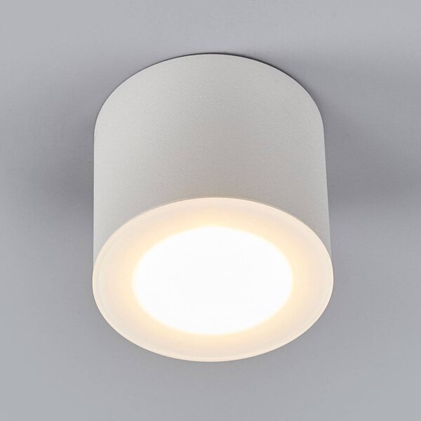 Helestra Oso spot sufitowy LED, okrągły, biały OSO, możliwość ściemniania, biały / opal, łazienka, aluminium, nowoczesny