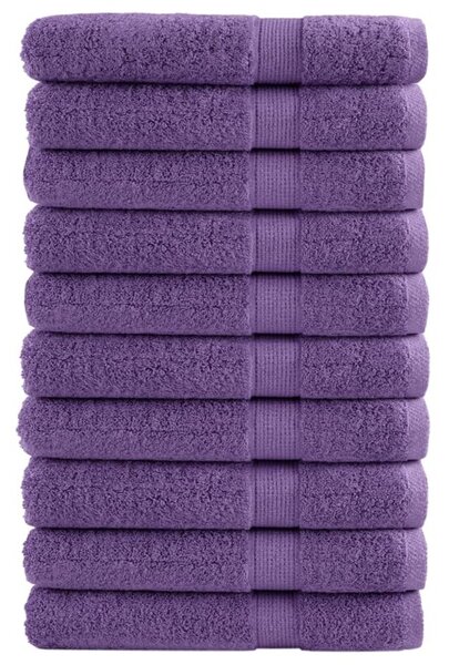 Ręczniki premium solund 10 szt. fioletowe, 80x200 cm, 600 g/cm²