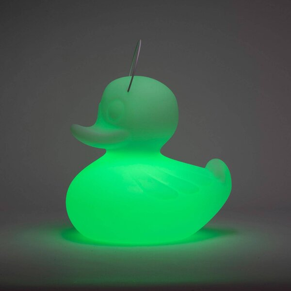 Goodnight Light Designerska lampa LED DUCK-DUCK XL do użytku na zewnątrz w kolorze żółtym DUCK-DUCK, możliwość ściemniania, żółty / pomarańczowy, tworzywo sztuczne, design
