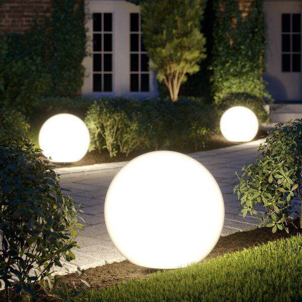 Lampa kulista Cumulus M, średnica 45 cm, biała, tworzywo sztuczne, IP44, E27 Nowodvorski Lighting, biały / opal, tworzywo sztuczne
