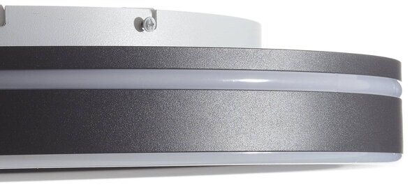 Q-Smart-Home Inteligentna lampa sufitowa Q-Vito, możliwość ściemniania, czarny, salon / jadalnia, metal, nowoczesny