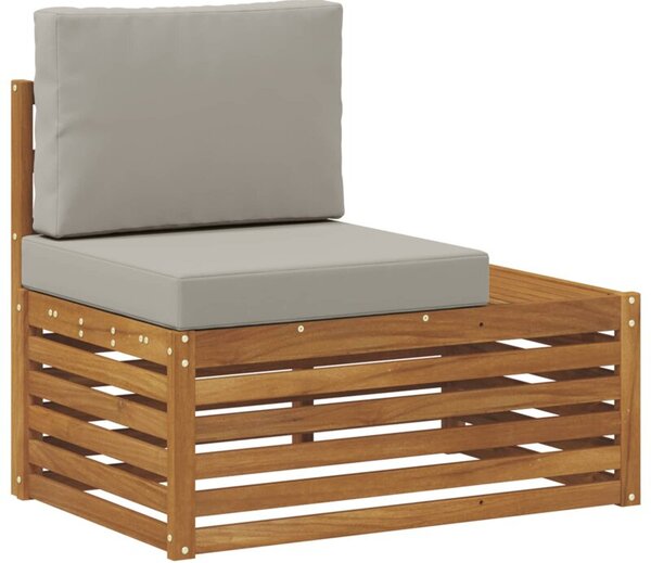 Sofa końcowa na zewnątrz z poduszką naturalny 91 x 63 x 73 cm