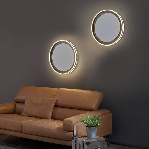 Q-Smart-Home Inteligentna lampa sufitowa Q-Vito, możliwość ściemniania, czarny, salon / jadalnia, metal, nowoczesny