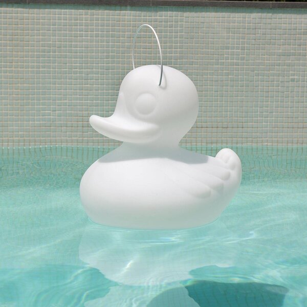 Goodnight Light Designerska lampa LED DUCK-DUCK XL do użytku na zewnątrz, w kolorze białym DUCK-DUCK, możliwość ściemniania, biały / opal, tworzywo sztuczne, design