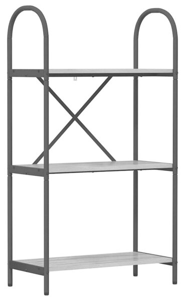 Półka na książki szary sonoma 60 x 30 x 109 cm