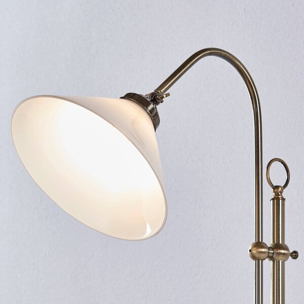 Lampa stojąca Otis Lindby, salon / jadalnia, szkło, antyczny
