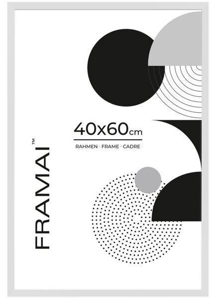 Biała ramka na zdjęcia w rozmiarze 40x60 cm FRAMAI®
