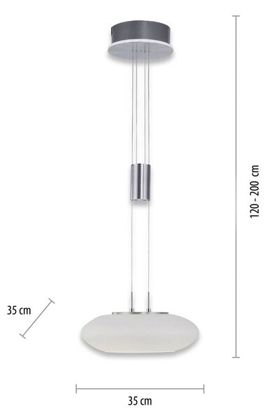Q-Smart-Home Inteligentna lampa wisząca Q-Etienne, możliwość ściemniania, aluminiowy / szary / cynkowy, salon / jadalnia, metal, nowoczesny