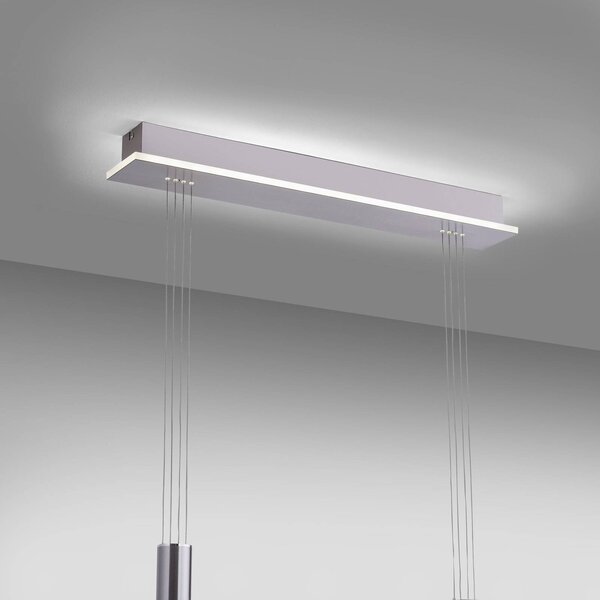Q-Smart-Home Inteligentna lampa wisząca Q-Etienne, możliwość ściemniania, aluminiowy / szary / cynkowy, salon / jadalnia, metal, nowoczesny