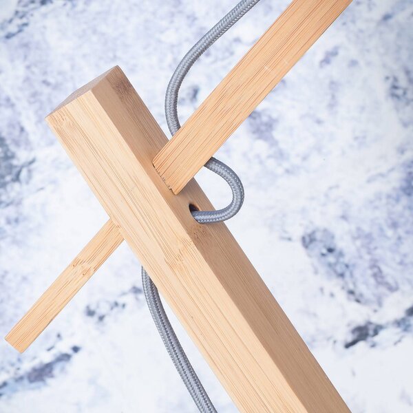 Good & Mojo Lampa stojąca Andes, jasne drewno, salon / jadalnia, bambus, design