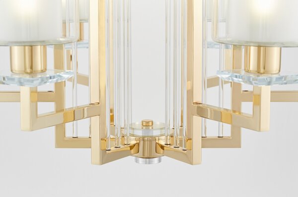 LAMPA SUFITOWA PLAFON NOWOCZESNA ZŁOTA MANHATTAN W6