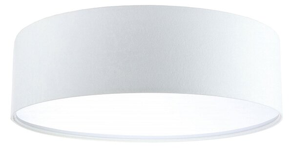 Biały minimalistyczny plafon welurowy - A361-Amfo