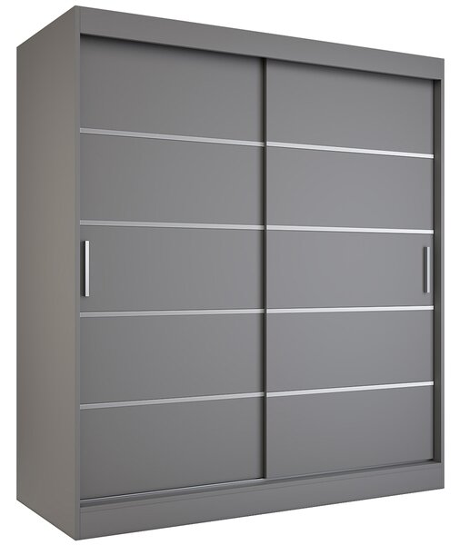 Szafa przesuwna antracyt 180 cm W1-W67