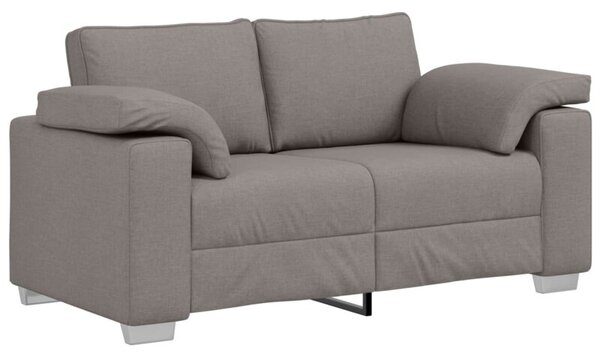 Nowoczesna sofa dwuosobowa z tkaniny w kolorze ciemnoszarym