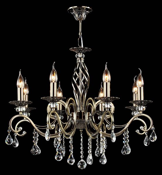 Maytoni Żyrandol Grace, możliwość ściemniania, mosiężny / złoty, salon / jadalnia, metal