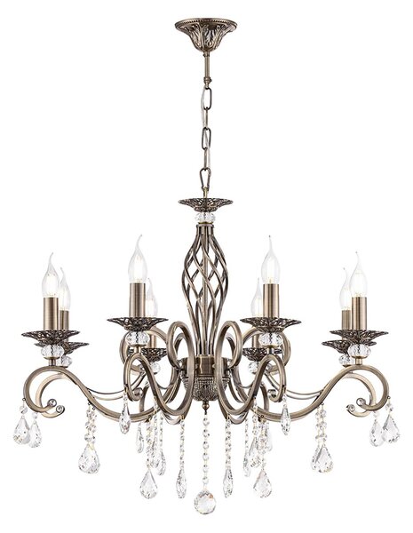 Maytoni Żyrandol Grace, możliwość ściemniania, mosiężny / złoty, salon / jadalnia, metal