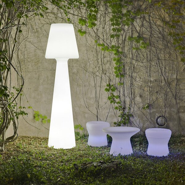 Newgarden Lola lampa stojąca LED, kabel, 200 cm, biały / opal, tworzywo sztuczne
