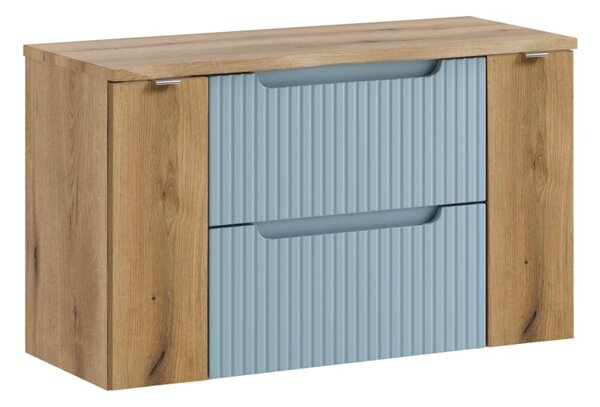 Zestaw mebli łazienkowych 100cm z blatem Nova Denim