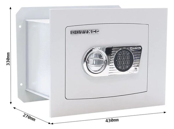 DELTA 30 EL Sejf ścienny , 16 l