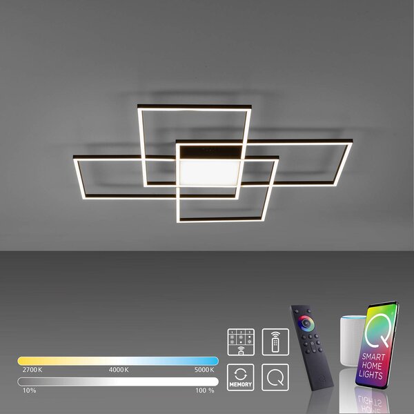 Q-Smart-Home Paul Neuhaus Q-ASMIN lampa sufitowa LED 80 x 80 cm