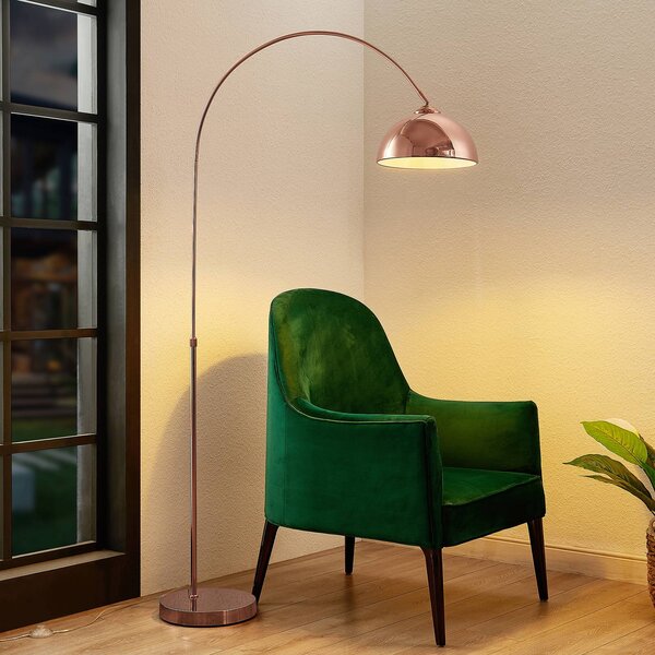 Lampa łukowa - lampa stojąca Lennart Lindby, miedziany, salon / jadalnia, metal, nowoczesny