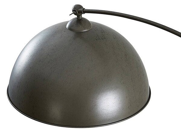 Lampa łukowa - lampa stojąca Jonera Lindby, aluminiowy / szary / cynkowy, salon / jadalnia, metal, młodzieżowy
