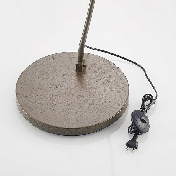Lampa łukowa - lampa stojąca Jonera Lindby, aluminiowy / szary / cynkowy, salon / jadalnia, metal, młodzieżowy