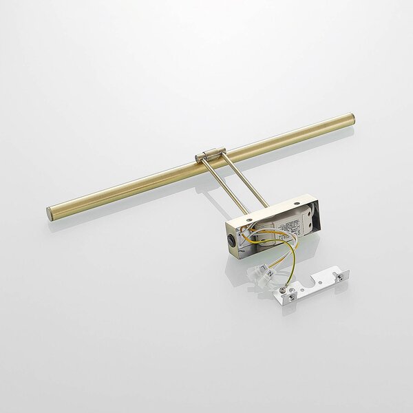 Oświetlenie obrazów LED Lucande Dimitrij, mosiądz, metal, 54cm Dimitrij, brązowy / mosiężny, salon / jadalnia, metal, antyczny