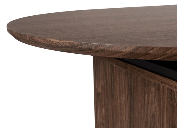 Stół Rozkładany OVAL 180-220 cm Orzech Nowoczesny