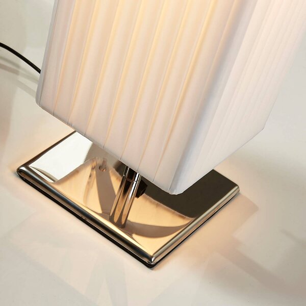 Lampa stojąca Janno Lindby, biały / opal, salon / jadalnia, tkanina / materiał / jedwab, nowoczesny
