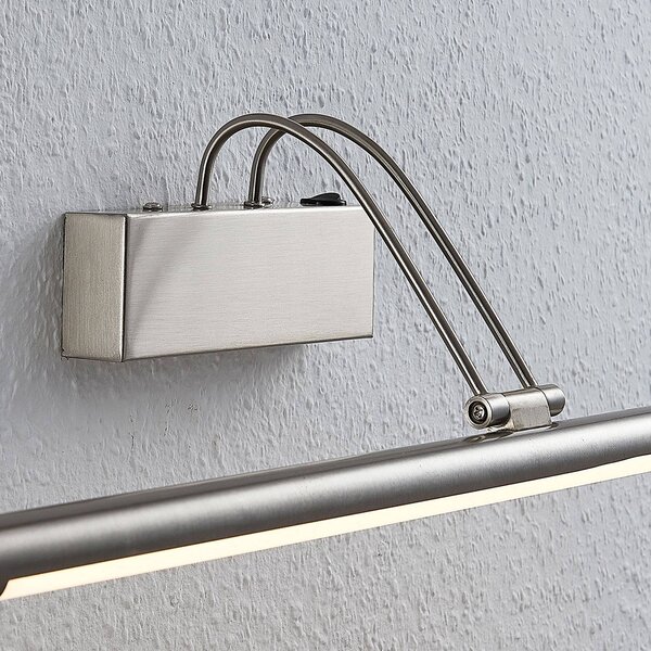 Oświetlenie obrazów Mailine Lindby, aluminiowy / szary / cynkowy, salon / jadalnia, metal, nowoczesny