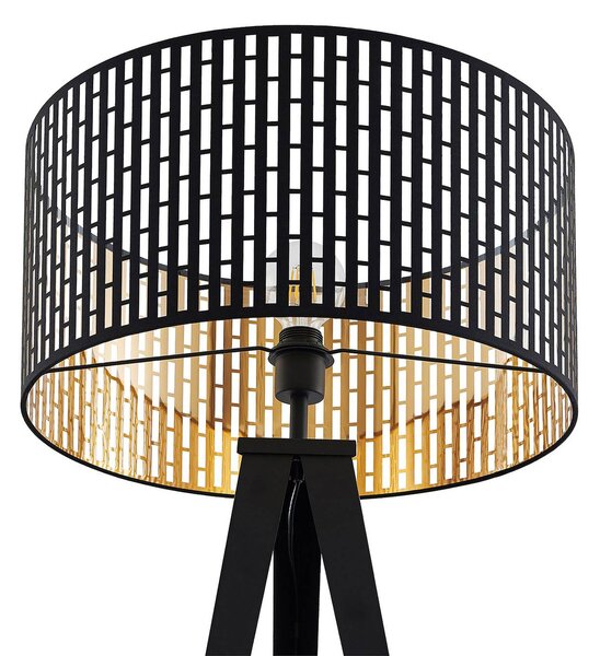 Lampa stojąca Thoralf Lindby, czarny, salon / jadalnia, metal