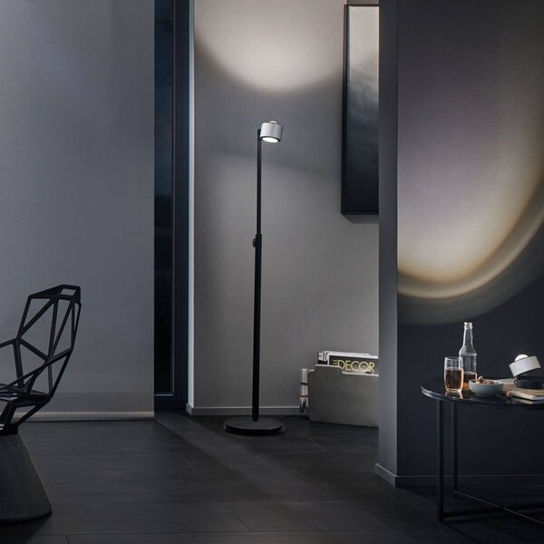 Paulmann Lampa stojąca LED Aldan, możliwość ściemniania, czarny, salon / jadalnia, aluminium, nowoczesny