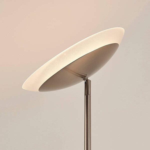 Lampa stojąca LED Jonne Lindby, możliwość ściemniania, aluminiowy / szary / cynkowy, salon / jadalnia, metal, nowoczesny