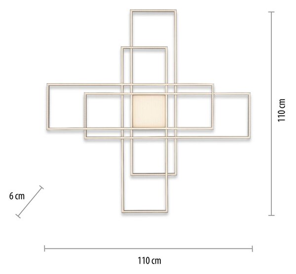 Q-Smart-Home Paul Neuhaus Q-ASMIN lampa sufitowa LED 110x110 cm