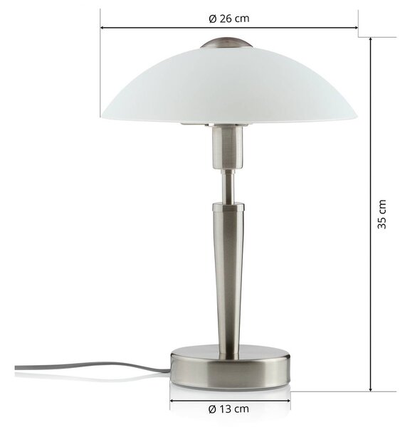 EGLO Lampka nocna do sypialni Solo 1, możliwość ściemniania, salon / jadalnia, metal, nowoczesny