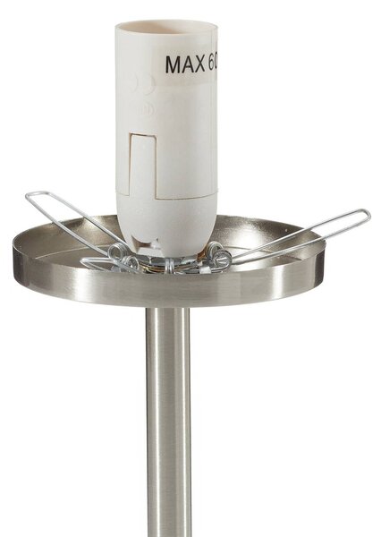Fabas Luce Lampka nocna do sypialni Gaia big, aluminiowy / szary / cynkowy, sypialnia, metal, nowoczesny