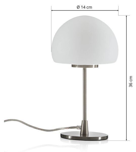 Fabas Luce Lampka nocna do sypialni Gaia big, aluminiowy / szary / cynkowy, sypialnia, metal, nowoczesny