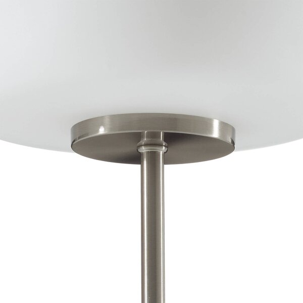 Fabas Luce Lampka nocna do sypialni Gaia big, aluminiowy / szary / cynkowy, sypialnia, metal, nowoczesny