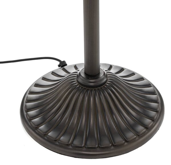 Clayre&Eef Lampa stojąca tiffany EMILY, multikolor, salon / jadalnia, szkło, tiffany